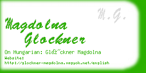 magdolna glockner business card